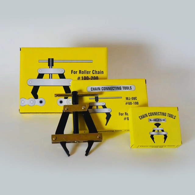 Kit di collegamento catena multiuso: maglie principali + strumento di rivettatura per riparazioni di catene