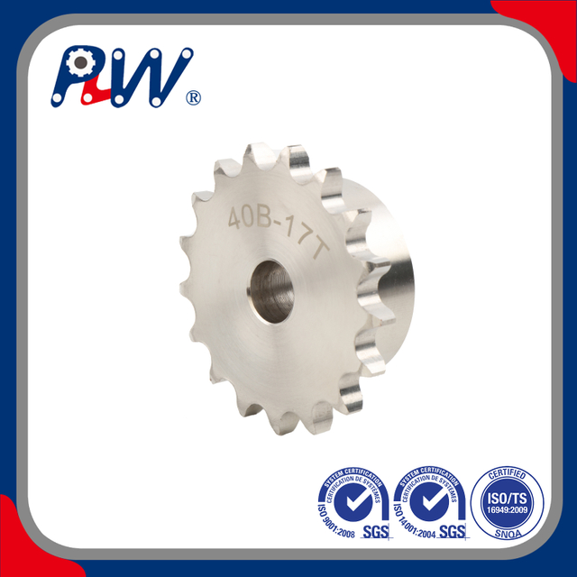PLW Source Prix d'usine Fabrication Nylon Acier inoxydable OEM Stock Pignons de cha&icirc;ne &agrave; rouleaux de convoyeur