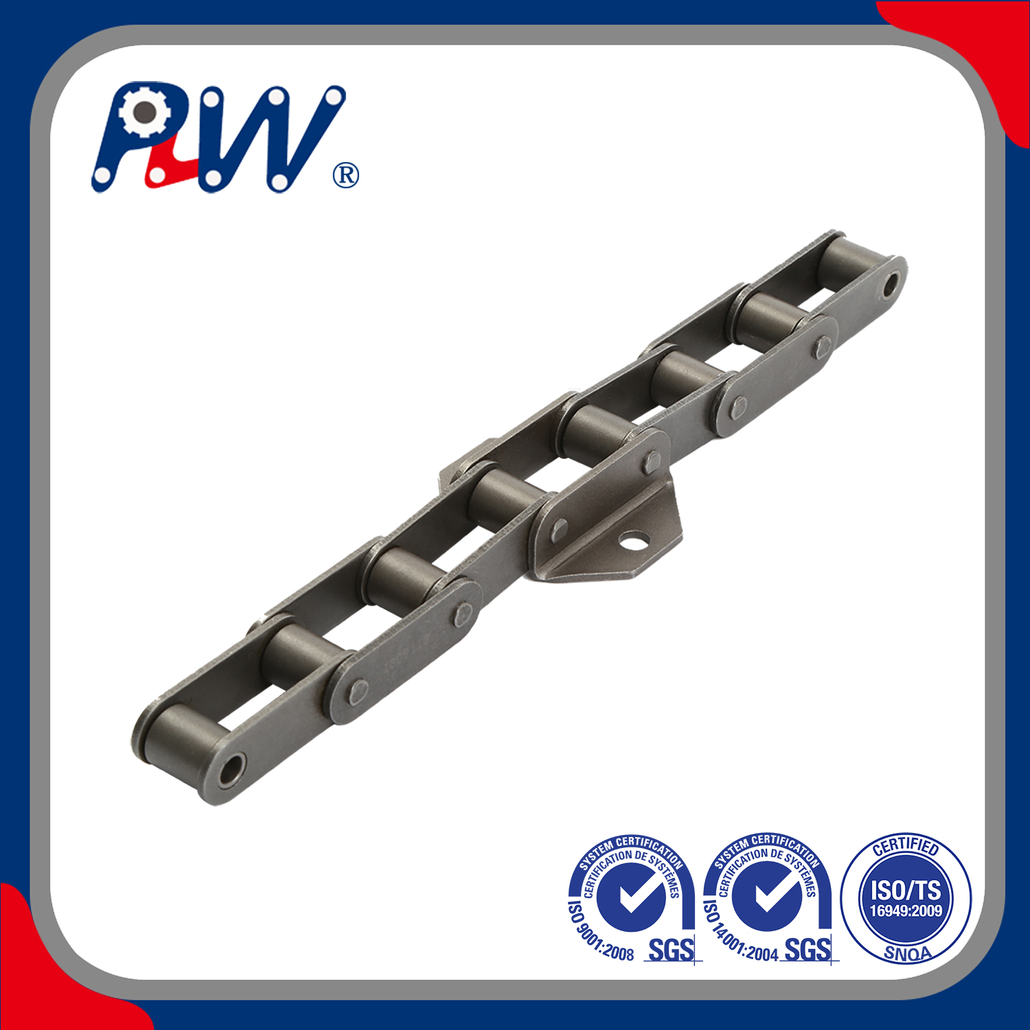 C Type Machinery Engineering Industrial High Precision Agricultural Chain with Attachments
