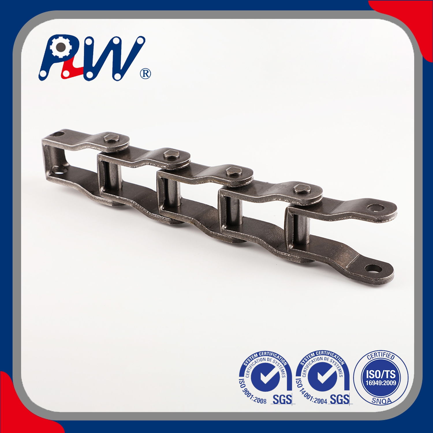 Steel Pintle Chain na May Mga Kalakip