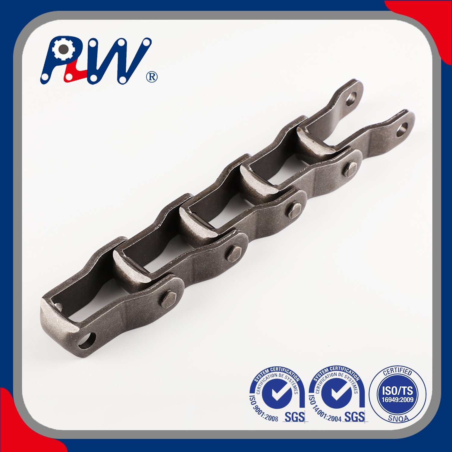 Steel Pintle Chain na May Mga Kalakip