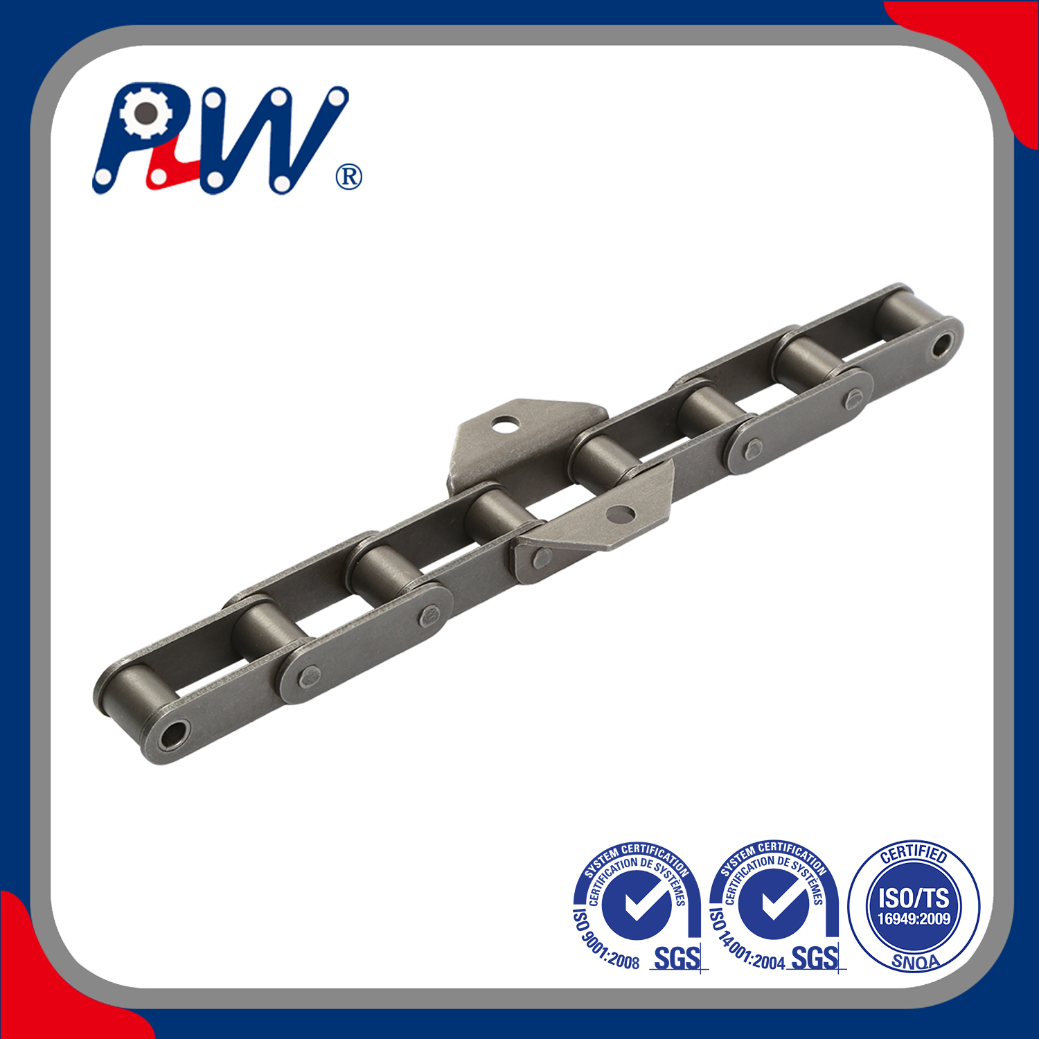 C Type Machinery Engineering Industrial High Precision Agricultural Chain with Attachments